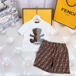 Fendi Replica Child Clothing Fabric Material: Cotton Ingredient Content: 51% (Inclusive)¡ª70% (Inclusive) Ingredient Content: 51% (Inclusive)¡ª70% (Inclusive) Gender: Universal Popular Elements: Printing Number Of Pieces: Two Piece Set Sleeve Length: Short Sleeve