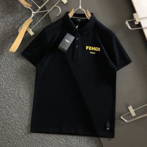 Fendi Replica Men Clothing Fabric Material: Other/Other Version: Slim Fit Version: Slim Fit Sleeve Length: Short Sleeve Clothing Style Details: Embroidered Style: Korean Version