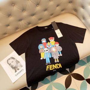 Fendi Replica Clothing Fabric Material: Cotton Ingredient Content: 96% (Inclusive)¡ª100% (Exclusive) Ingredient Content: 96% (Inclusive)¡ª100% (Exclusive) Collar: Crew Neck Version: Conventional Sleeve Length: Short Sleeve Clothing Style Details: Printing