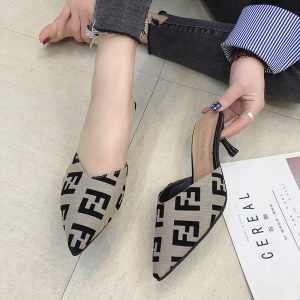 Fendi Replica Shoes/Sneakers/Sleepers Sole Material: Rubber Pattern: Solid Color Pattern: Solid Color Lining Material: PU Heel Shape: Stiletto Heel Height: Middle Heel (3-5CM)