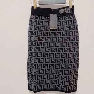 Fendi Replica Clothing Skirt Type: Hip Skirt Length: Mid Skirt Length: Mid Skirt Waistline: High Waist