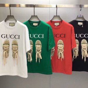 Gucci Replica Men Clothing Fabric Material: Cotton/Cotton Ingredient Content: 91% (Inclusive)¡ª95% (Inclusive) Ingredient Content: 91% (Inclusive)¡ª95% (Inclusive) Collar: Round Neck Sleeve Length: Short Sleeve Clothing Style Details: Printing