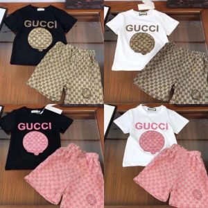 Gucci Replica Child Clothing Gender: Unisex / Unisex Number Of Kits: Two Piece Set Number Of Kits: Two Piece Set Sleeve Length: Short Sleeve Thickness: Ordinary Main Fabric Composition: Regenerated Cellulose Fiber Main Fabric Content: 95 (%)