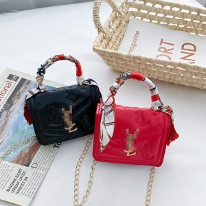YSL Replica Child Clothing Gender: Baby Girl Applicable To School Age: Toddler Applicable To School Age: Toddler Material: PU Leather Bag Size: Small Closure Type: Package Cover Type Number Of Shoulder Straps: Single