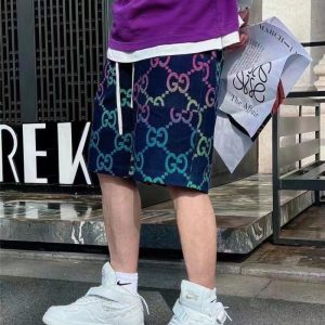 Gucci Replica Men Clothing Brand: Gucci Fabric Material: Other/Other Fabric Material: Other/Other Type: Wide Leg Pants Length: Bermuda Version: Loose Style: Youth Trend