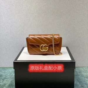 Gucci Replica Bags/Hand Bags Texture: Cowhide Type: Small Round Bag Type: Small Round Bag Popular Elements: Chain Style: Fashion Closed: Package Cover Type