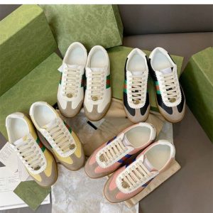 Gucci Replica Shoes/Sneakers/Sleepers Upper Material: The First Layer Of Cowhide (Except Cow Suede) Heel Height: Flat Heel (Less Than Or Equal To 1Cm) Heel Height: Flat Heel (Less Than Or Equal To 1Cm) Sole Material: Rubber Closed: Lace Up Style: Leisure Type: Sports Shoes