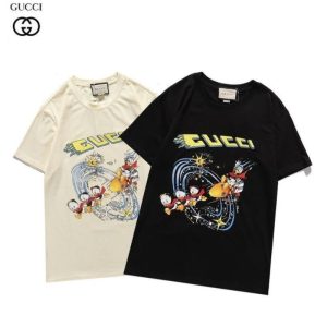 Gucci Replica Clothing Fabric Material: Cotton Collar: Crew Neck Collar: Crew Neck Version: Conventional Sleeve Length: Short Sleeve Clothing Style Details: Printing
