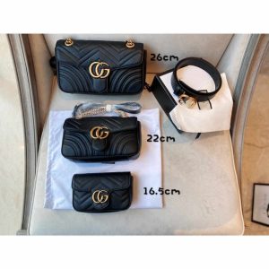 Gucci Replica Bags/Hand Bags Texture: Microfiber Synthetic Leather Type: Diamond Chain Bag Type: Diamond Chain Bag Popular Elements: Lingge Style: Europe And America Closed: Lock