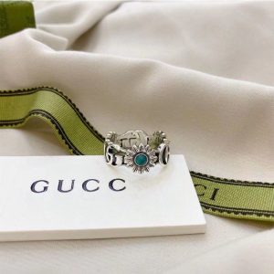 Gucci Replica Jewelry Ring Material: 925 Silver Pattern: Plant Flower Pattern: Plant Flower Style: Sweet Gender: Female