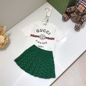 Gucci Replica Child Clothing Fabric Material: Cotton Ingredient Content: 71% (Inclusive)¡ª80% (Inclusive) Ingredient Content: 71% (Inclusive)¡ª80% (Inclusive) Pattern: Letter Number Of Pieces: Two Piece Set Sleeve Length: Short Sleeve Collar: Crew Neck