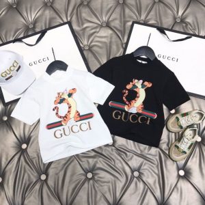 Gucci Replica Child Clothing Gender: Universal Fabric Material: Cotton Fabric Material: Cotton Ingredient Content: 100% Sleeve Length: Short Sleeve