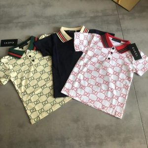 Gucci Replica Child Clothing Gender: Male Fabric Material: Cotton Fabric Material: Cotton Ingredient Content: 100% Applicable Season: Summer Thickness: Light-Weight Length/Sleeve Length: Regular/Short Sleeve