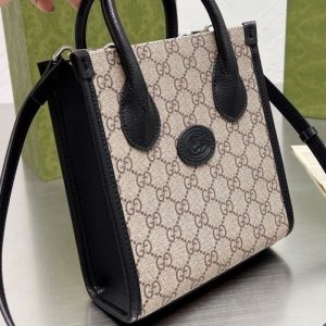 Gucci Replica Bags/Hand Bags Texture: Cowhide Type: Tote Type: Tote Popular Elements: Printing Style: Vintage