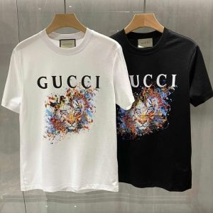 Gucci Replica Clothing Fabric Material: Cotton/Cotton Ingredient Content: 91% (Inclusive)¡ª95% (Inclusive) Ingredient Content: 91% (Inclusive)¡ª95% (Inclusive) Collar: Crew Neck Version: Conventional Sleeve Length: Short Sleeve Clothing Style Details: Printing