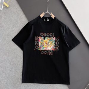 Gucci Replica Men Clothing Fabric Material: Cotton/Cotton Ingredient Content: 100% Ingredient Content: 100% Collar: Round Neck Version: Loose Sleeve Length: Short Sleeve Clothing Style Details: Printing