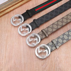 Gucci Replica Belts Belt Buckle Material: Alloy Belt Buckle Shape: Round Belt Buckle Shape: Round Closure Type: Smooth Buckle Length (CM): 100Cm