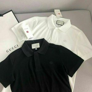 Gucci Replica Men Clothing Fabric Material: Cotton/Cotton Ingredient Content: 100% Ingredient Content: 100% Version: Slim Fit Sleeve Length: Short Sleeve Clothing Style Details: Embroidered