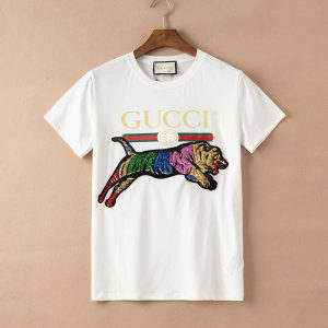 Gucci Replica Men Clothing Fabric Material: Cotton Clothing Version: Loose Clothing Version: Loose Style: Simple Commuting/Korean Version Length/Sleeve Length: Regular/Short Sleeve Collar: Crew Neck Sleeve Type: Conventional