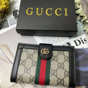 Gucci Replica Bags/Hand Bags Texture: PU For People: Universal For People: Universal Type: Short Wallet Popular Elements: Letter Style: Vintage Closed: Package Cover Type