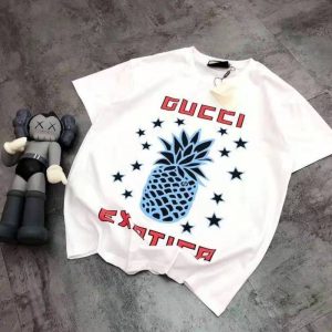 Gucci Replica Clothing Fabric Material: Cotton/Cotton Ingredient Content: 100% Ingredient Content: 100% Popular Elements: Printing Clothing Version: Conventional Main Style: Sweet And Fresh Length/Sleeve Length: Regular/Short Sleeve