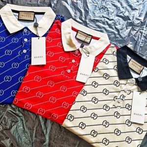 Gucci Replica Clothing Fabric Material: Other/Other Version: Slim Fit Version: Slim Fit Sleeve Length: Short Sleeve Clothing Style Details: Button
