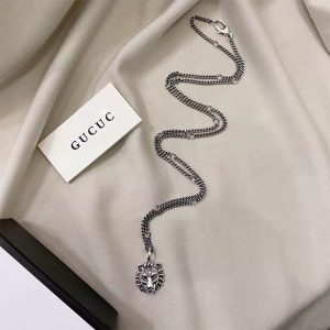 Gucci Replica Jewelry Chain Material: 925 Silver Style: Vintage Style: Vintage Chain Style: Horse Whip Chain Whether To Bring A Fall: Belt Pendant Length: 51Cm (Included)-80Cm (Not Included)