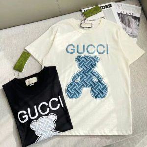 Gucci Replica Clothing Fabric Material: Cotton/Cotton Ingredient Content: 100% Ingredient Content: 100% Collar: Crew Neck Version: Conventional Sleeve Length: Short Sleeve Clothing Style Details: Printing