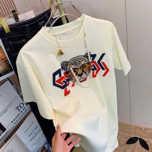 Gucci Replica Clothing Fabric Material: Cotton/Cotton Ingredient Content: 85% Ingredient Content: 85% Popular Elements: Printing Clothing Version: Loose Length/Sleeve Length: Regular/Short Sleeve Collar: Crew Neck