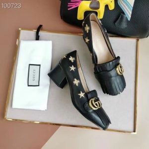 Gucci Replica Shoes/Sneakers/Sleepers Upper Material: The First Layer Of Cowhide (Except Cow Suede) Heel Height: Middle Heel (3Cm-5Cm) Heel Height: Middle Heel (3Cm-5Cm) Sole Material: Tpu Closed: Slip On Style: Street Type: Outdoor Shoes