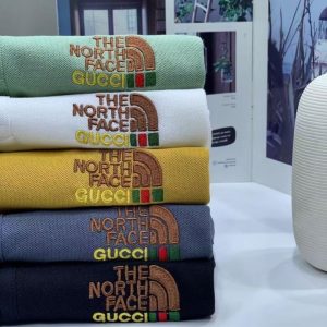 Gucci Replica Men Clothing Fabric Material: Cotton/Cotton Version: Conventional Version: Conventional Sleeve Length: Short Sleeve Clothing Style Details: Embroidered Style: Youth Trend Brands: The North Face