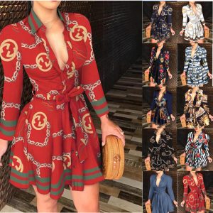Gucci Replica Clothing Material: Polyester Pattern: Multicolor Pattern: Multicolor Length: Mid Skirt Skirt Type: Large Swing Waistline: Mid Waist Main Fabric Composition: Polyester Fiber (Polyester)
