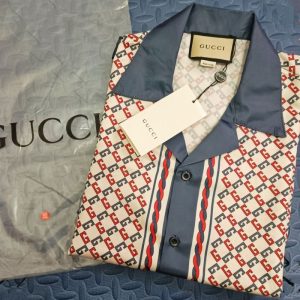 Gucci Replica Men Clothing Fabric Material: Other Version: Loose Version: Loose Collar: Pointed Collar (Regular) Clothing Style Details: Button