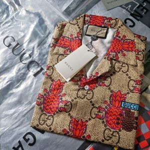 Gucci Replica Men Clothing Fabric Material: Other/Other Version: Loose Version: Loose Collar: Pointed Collar (Regular) Sleeve Length: Short Sleeve Clothing Style Details: Pockets
