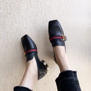 Gucci Replica Shoes/Sneakers/Sleepers Toe: Round Toe Upper Material: Microfiber Upper Material: Microfiber Pattern: Solid Color Sole Material: Rubber Lining Material: Microfiber Heel Shape: Chunky Heel
