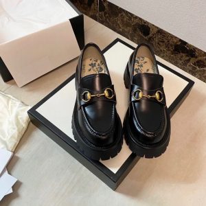Gucci Replica Shoes/Sneakers/Sleepers Upper Material: Microfiber Gender: Women Gender: Women Pattern: Solid Color Sole Material: Rubber Heel Shape: Chunky Heel Closed: Slip On