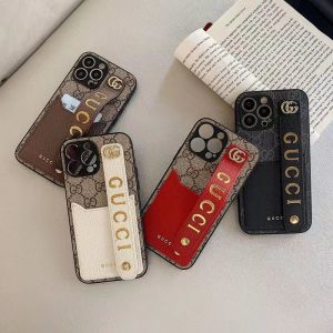 Gucci Replica Iphone Case Applicable Brands: Apple/ Apple Protective Cover Texture: Imitation Leather Protective Cover Texture: Imitation Leather Type: All-Inclusive Popular Elements: Text