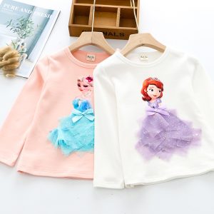 Others Replica Child Clothing Material: Cotton Gender: Girls Gender: Girls Sleeve Length: Long Sleeves Pattern: Cartoon Main Fabric Composition: Cotton Main Fabric Content: 95%