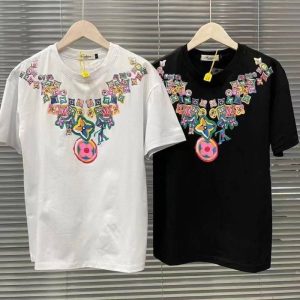 Fabric Material: Cotton/Cotton  Ingredient Content: 100%  Ingredient Content: 100%  Popular Elements: Printing  Clothing Version: Conventional  Style: Literary Retro/Ethnic Style  Length/Sleeve Length: Regular/Short Sleeve  Collar: Crew Neck