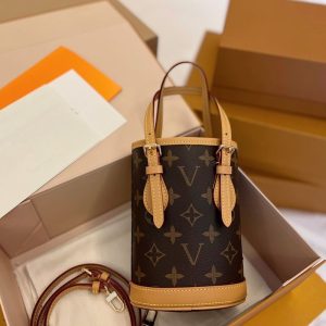 Louis Vuitton Replik-Taschen Textur: PVC Typ: Bucket Bag Beliebte Elemente: Druck Typ: Bucket Bag Stil: Vintage Geschlossen: Belichtung