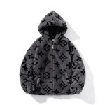 Brand: Louis Vuitton  Filler: Compressed Cotton  Filler: Compressed Cotton  Ingredient Content: 81% (Inclusive)¡ª90% (Inclusive)  Filling Grams: 100G (Inclusive)¡ª150G (Exclusive)  Version: Loose  Collar: Hooded  Length: Regular  Clothing Style Details: Contrasting Colors