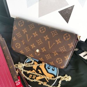 Louis Vuitton Replik-Taschen Textur: PU Typ: Umschlag Tasche Stil: Süß Typ: Umschlag Tasche Geschlossen: Paket Abdeckung Typ