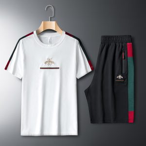 Gucci Replica Men Clothing Thickness: Light-Weight Length: Shorts Length: Shorts Sleeve Length: Short Sleeve Material: Imitation Cotton Main Fabric Composition: Polyester Fiber (Polyester) Material Ingredients: 95 (%)
