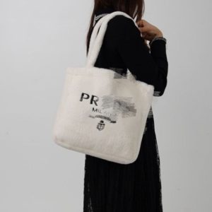 Prada Replica Bags/Hand Bags Texture: Rabbit Fur Type: Tote Type: Tote Popular Elements: Embroidered Style: Fashion Closed: Exposure