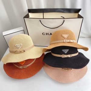 Prada Replica Hats Material: Cotton And Linen Style: Wild Style: Wild Pattern: Letter Hat Style: Dome Suitable: Couples