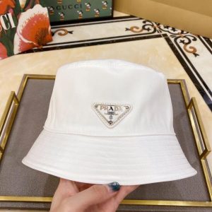 Prada Replica Hats Fabric Commonly Known As: Polyester Type: Basin Hat/Bucket Hat Type: Basin Hat/Bucket Hat For People: Universal Design Details: Letter
