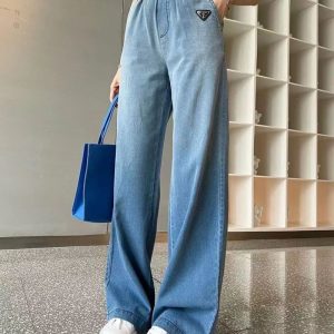 Prada Replica Clothing Women'S Pants: Wide Leg Pants Women'S High Waist: High Waist Women'S High Waist: High Waist Fabric Material: Chemical Fiber/Other Length: Long Main Style: Simple Commute Clothing Style Details: Tie Dye
