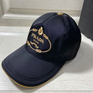 Prada Replica Hats Fabric Commonly Known As: Mercerized Type: Baseball Cap Type: Baseball Cap For People: Universal Design Details: Embroidery Pattern: Letter Perimeter: 56-58cm