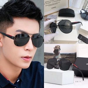 Prada Replica Sunglasses For People: Men Lens Material: Resin Lens Material: Resin Frame Shape: Aviator Style: Vintage Frame Material: TR Functional Use: Anti-Radiation