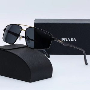 Prada Replica Sunglasses For People: Universal Lens Material: Resin Lens Material: Resin Frame Shape: Rectangle Style: England Frame Material: Sheet Metal Functional Use: Radiation Protection